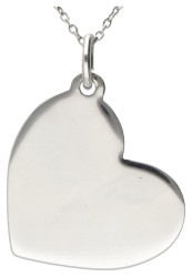  Tiffany & Co. zilveren collier met 'Full Heart' hanger.