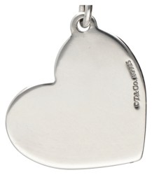  Tiffany & Co. zilveren collier met 'Full Heart' hanger.