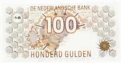 Nederland. 10x 100 gulden. Bankbiljet. Type 1992. Type Steenuil. - Zeer Fraai.