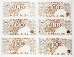 Nederland. 10x 100 gulden. Bankbiljet. Type 1992. Type Steenuil. - Zeer Fraai.