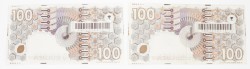 Nederland. 10x 100 gulden. Bankbiljet. Type 1992. Type Steenuil. - Zeer Fraai.