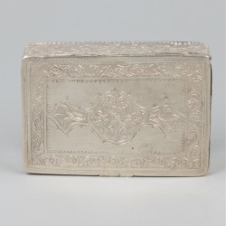 Tabaksdoos zilver.
