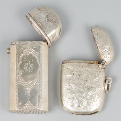 2-delig lot vesta cases zilver.