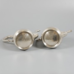Koffie- & theeservies, Fyodor Gorbunov, Moskou ca. 1900, zilver.