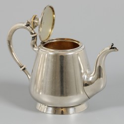 Koffie- & theeservies, Fyodor Gorbunov, Moskou ca. 1900, zilver.