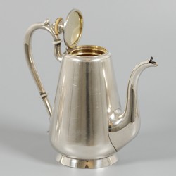 Koffie- & theeservies, Fyodor Gorbunov, Moskou ca. 1900, zilver.
