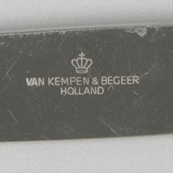 10-delige set messen zilver.