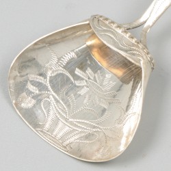 Suikerschep zilver.