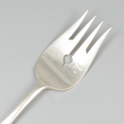 Vis-serveerset zilver.