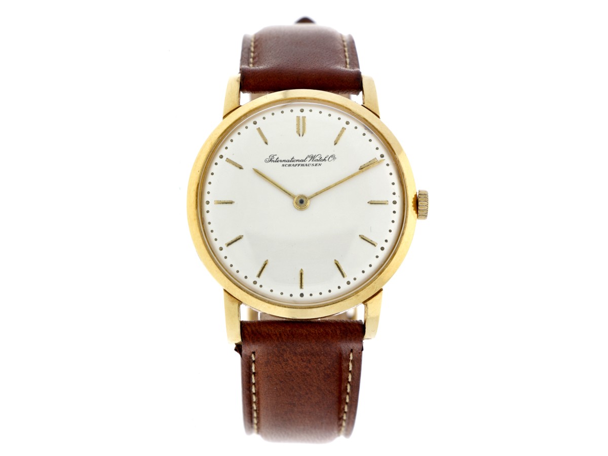 No Reserve - IWC 18K. Dresswatch 1205 - Heren polshorloge - ca. 1970.