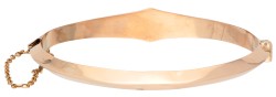 BWG 12K roségouden antieke bangle armband met zaadparel.