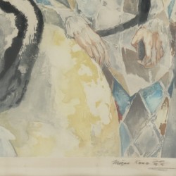 Micao Kono (1876-1954), Arlequin et Colombine