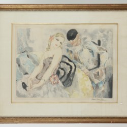 Micao Kono (1876-1954), Arlequin et Colombine