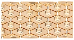 14K Geelgouden honinggraat armband.
