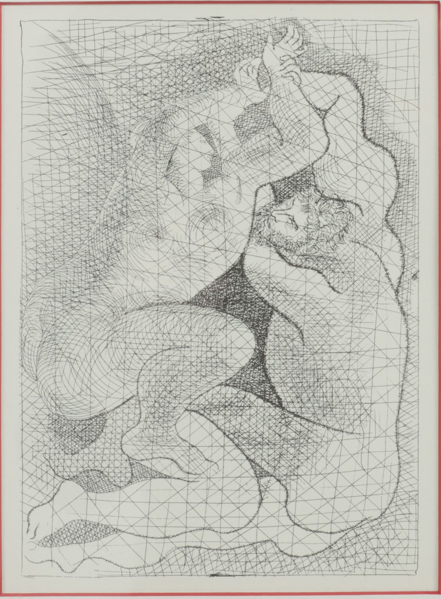 Picasso, Pablo (1881-1973) "The Rape", naar ets uit 1931, herkomst 'Suite vollard' 1956 (druk: Verlag Gerd Hatje, Stuttgard 1956).