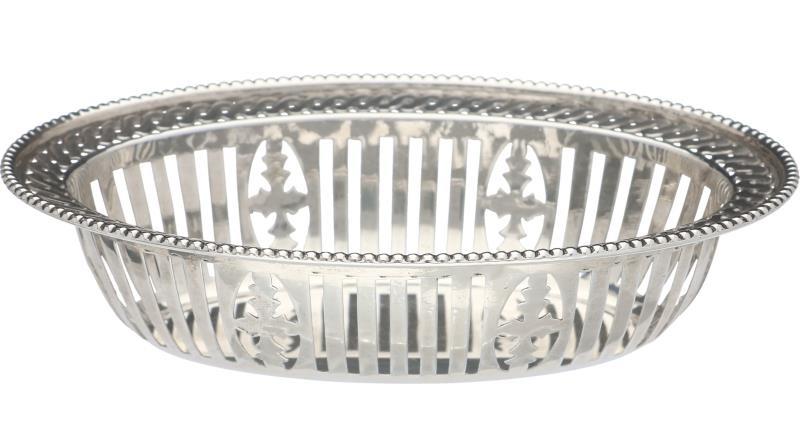 Bonbonmandje zilver.