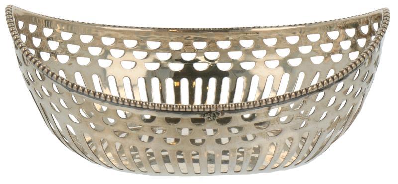 Bonbonmandje zilver.