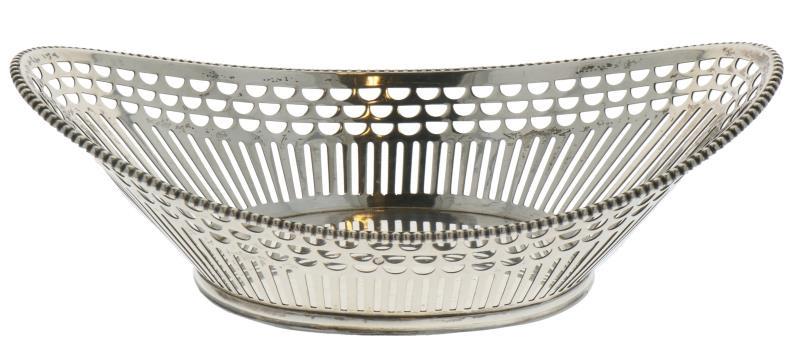 Bonbonmandje zilver.