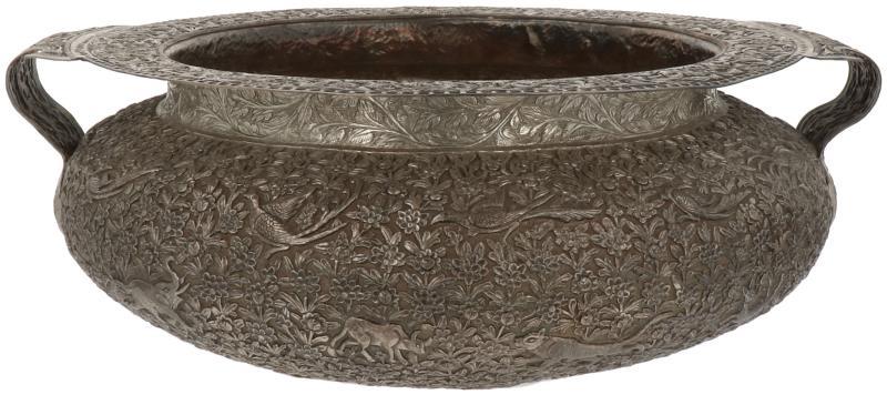 Cache pot zilver.