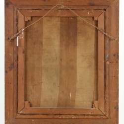 Pieter 't Hart (IJmuiden 1925 - 1987), Een kerkinterieur met figuren.