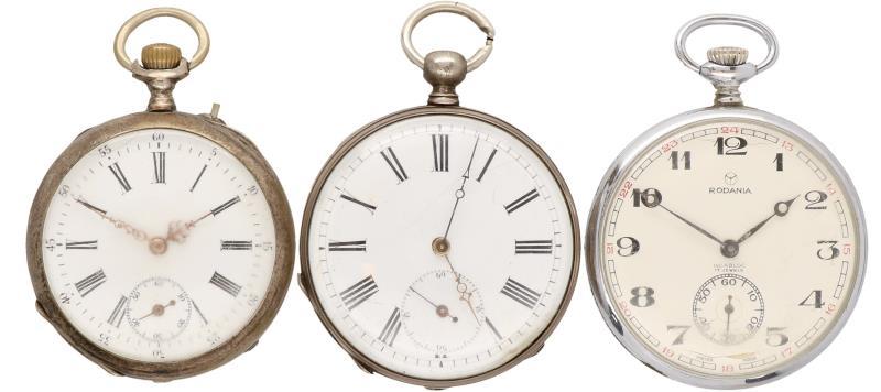 Lot (3) - Herenzakhorloges - Handopwindbaar.