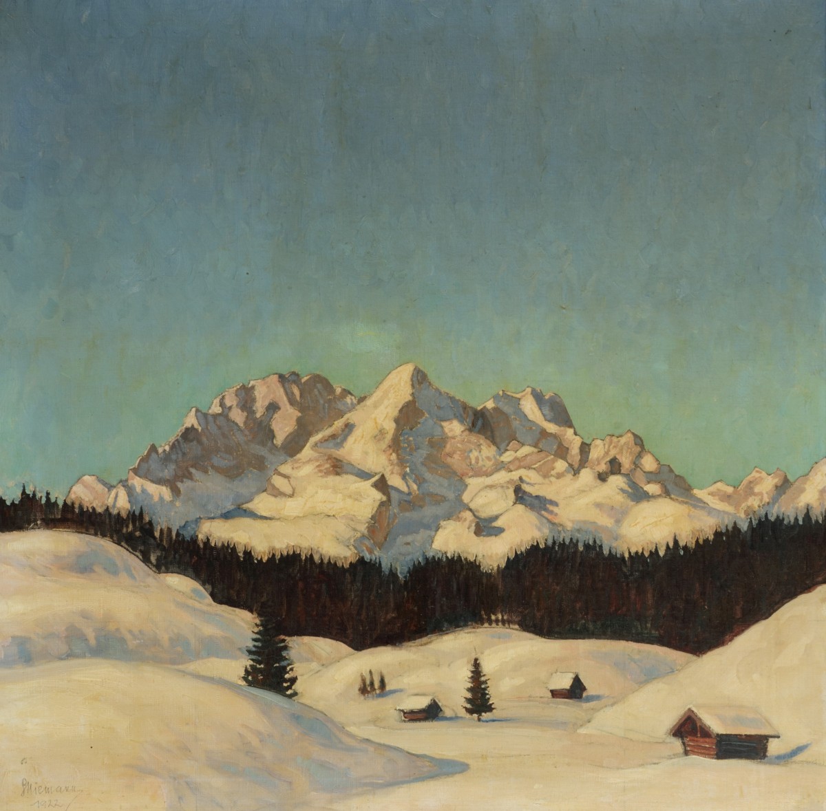 Gottfried Niemann (Berlijn 1882 - 1945 Picher, Duitsland), Een alpenlandschap.