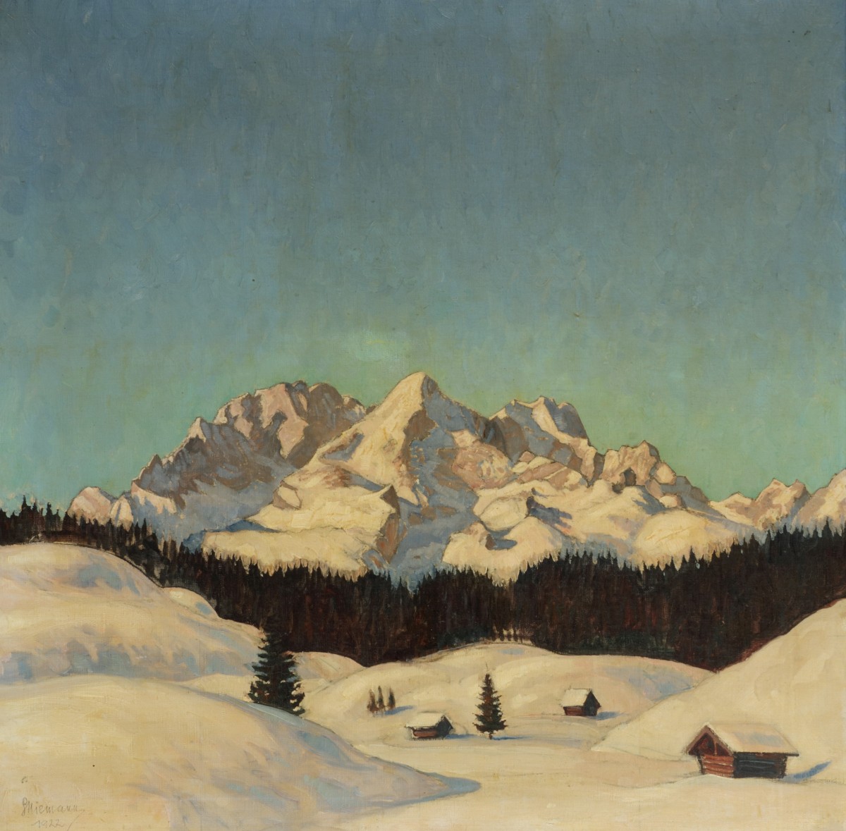 Gottfried Niemann (Berlijn 1882 - 1945 Picher, Duitsland), Een alpenlandschap.