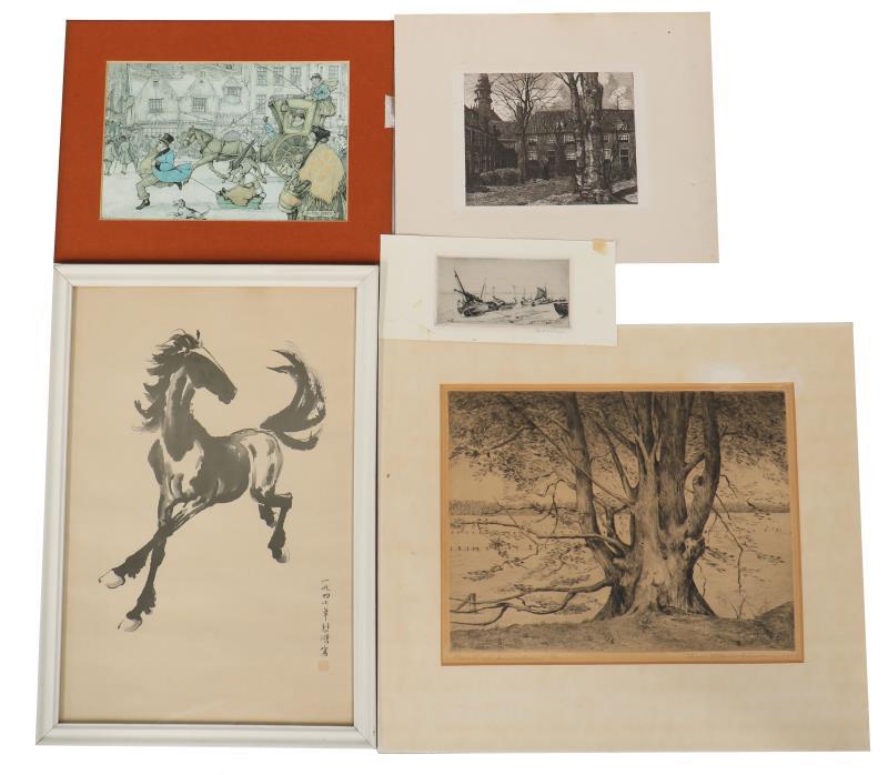 (5) Diverse etsen en gravures.