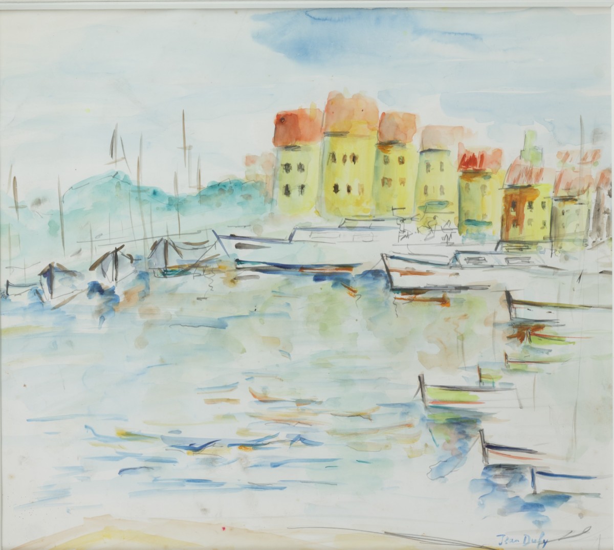 Franse School, 20e eeuw. De Haven van St. Tropez (?).