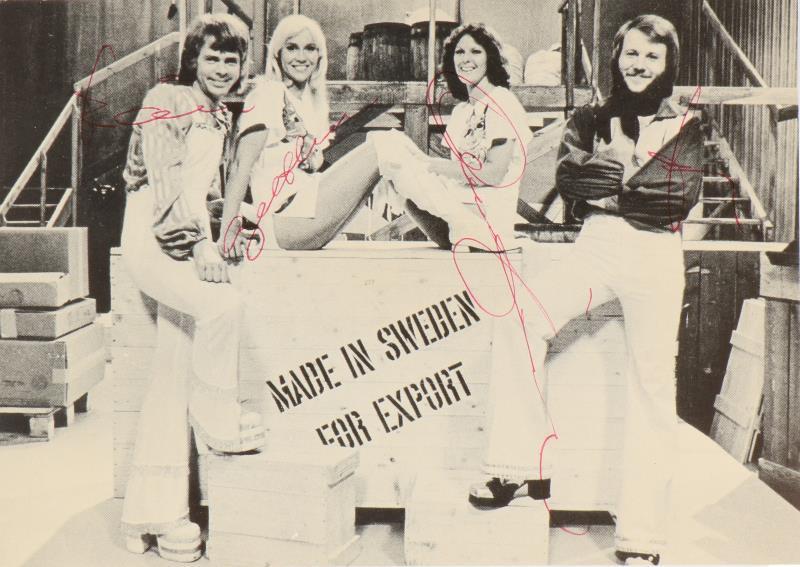 Originele handtekening van ABBA.