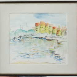 Franse School, 20e eeuw. De Haven van St. Tropez (?).
