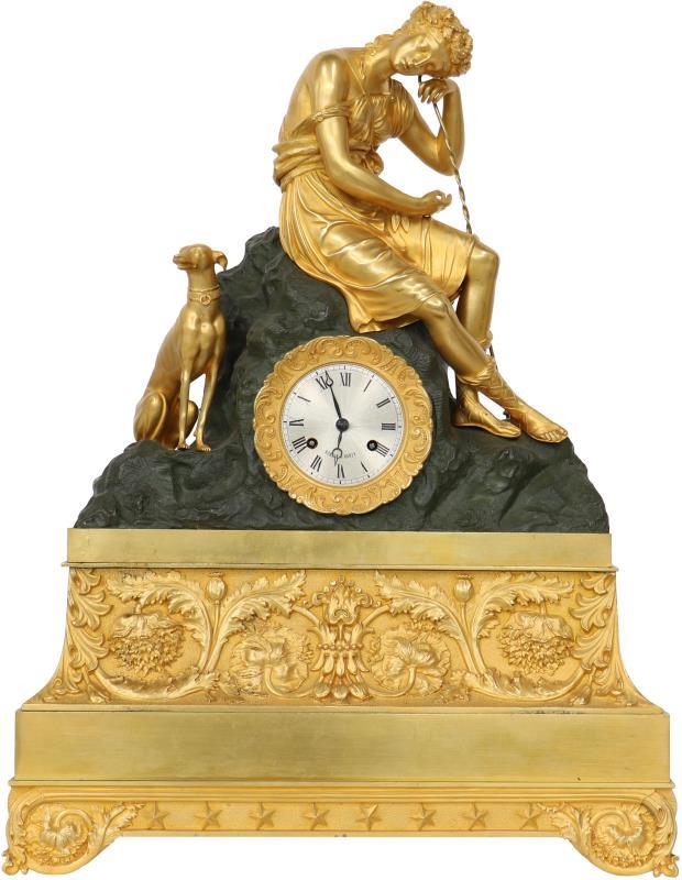 Grote empire pendule. 