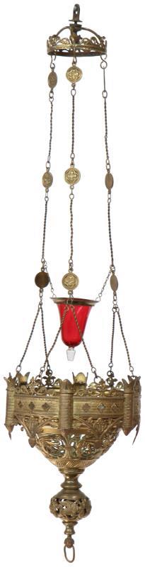 Bronzen godslamp.