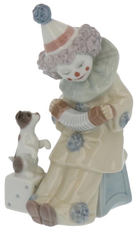 Clown met hondje. 