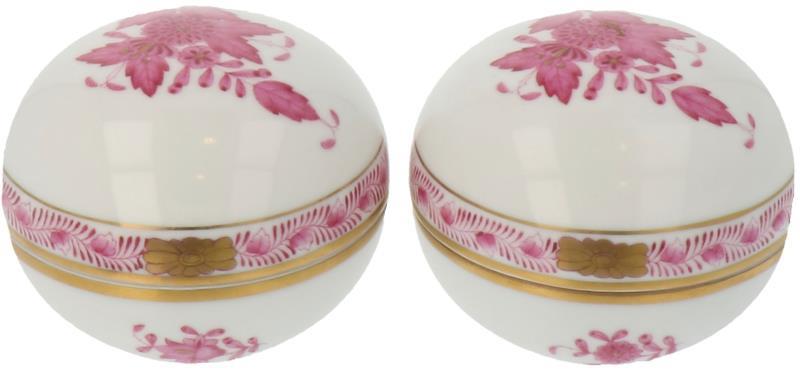 (2) Waxdoosjes Herend.