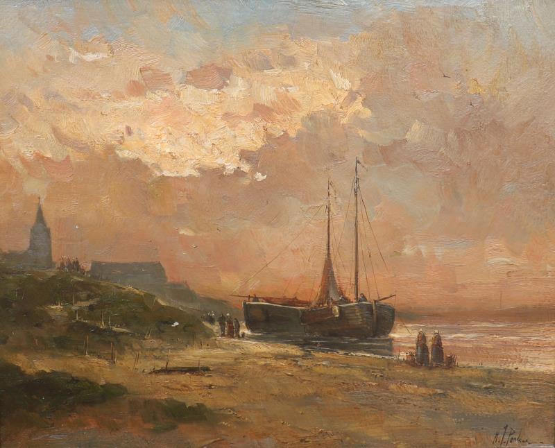 Gesigneerd H.J. Parker.