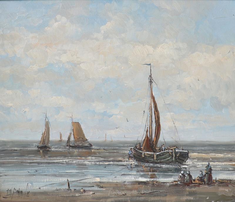 Gesigneerd J.H. Parker.