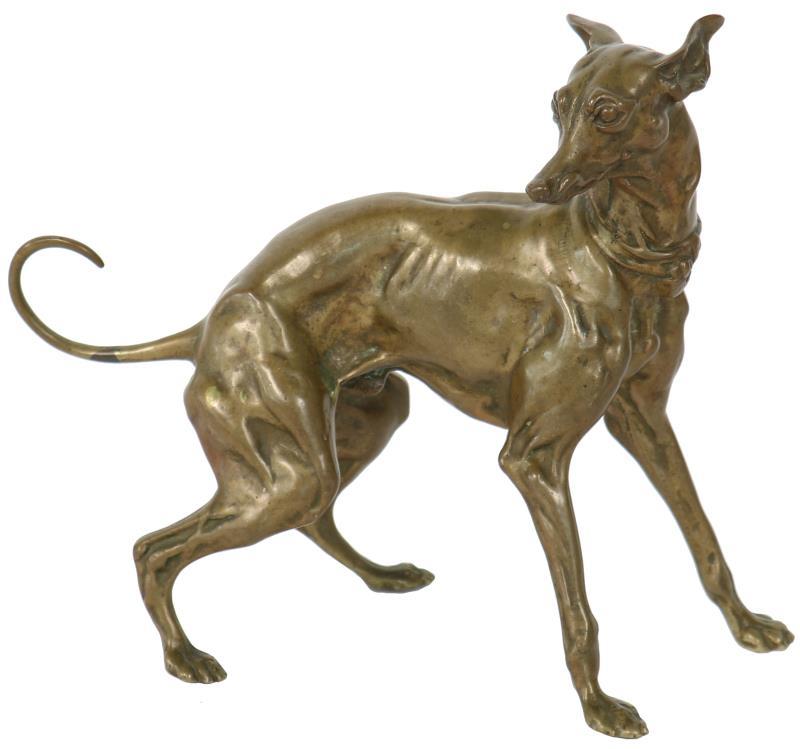 Bronzen hond. 
