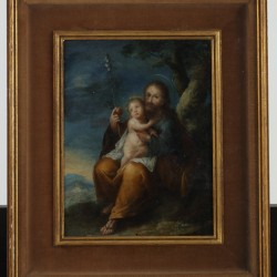 Vlaamse School, 17e eeuw. Sint Jozef met kind.