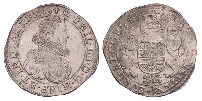 Dukaton Philips IIII Vlaanderen 1632. Zeer Fraai +.
