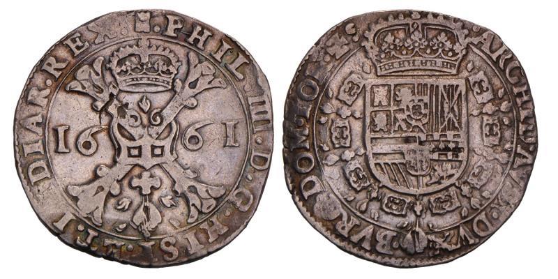 Patagon Philips IIII Tournai 1661. Zeer Fraai +.