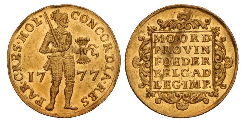 Gouden dukaat Holland 1777. Prachtig -.