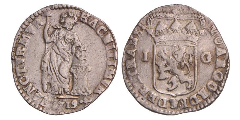 1 Gulden Overijssel 1719. Fraai / Zeer Fraai.