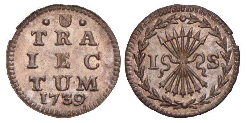 1 Stuiver Utrecht 1739. FDC.