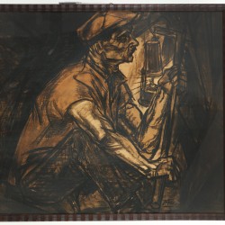 Jan Toorop (Poerworedjo, Indonesie, 1858 - 1928 Den Haag), De mijnwerker. e Mijnwerker