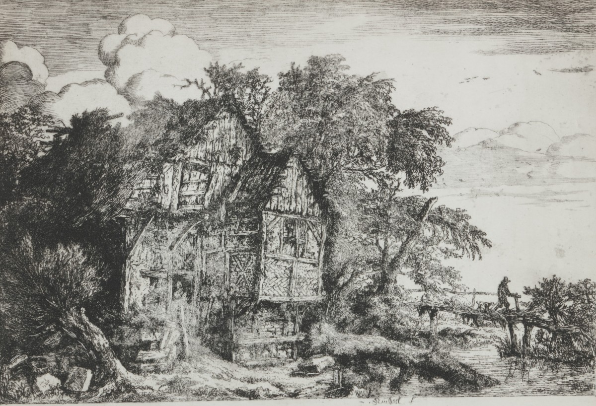 Jacob van Ruysdael (Haarlem 1628 - 1682 Amsterdam), De kleine Brug.