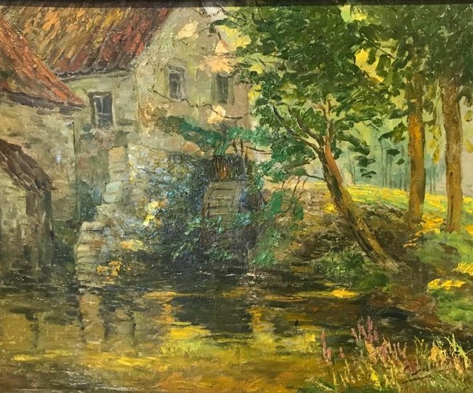 Jan Baartmans (Bergen Op Zoom 1898 - 1968), Bij de watermolen.
