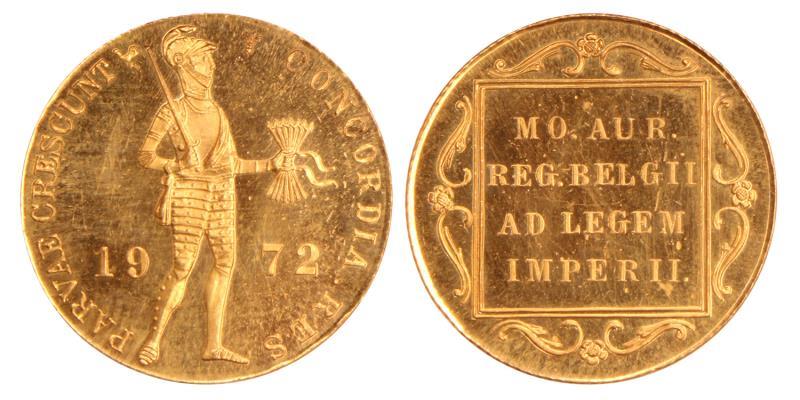 Gouden dukaat Juliana 1972. Proof.