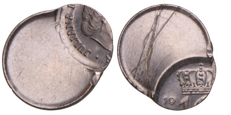 10 Cent Juliana 19?? excentrisch geslagen. FDC.
