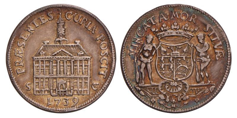 Nederland. Den Bosch. 1739. Enkele Stadhuispenning.